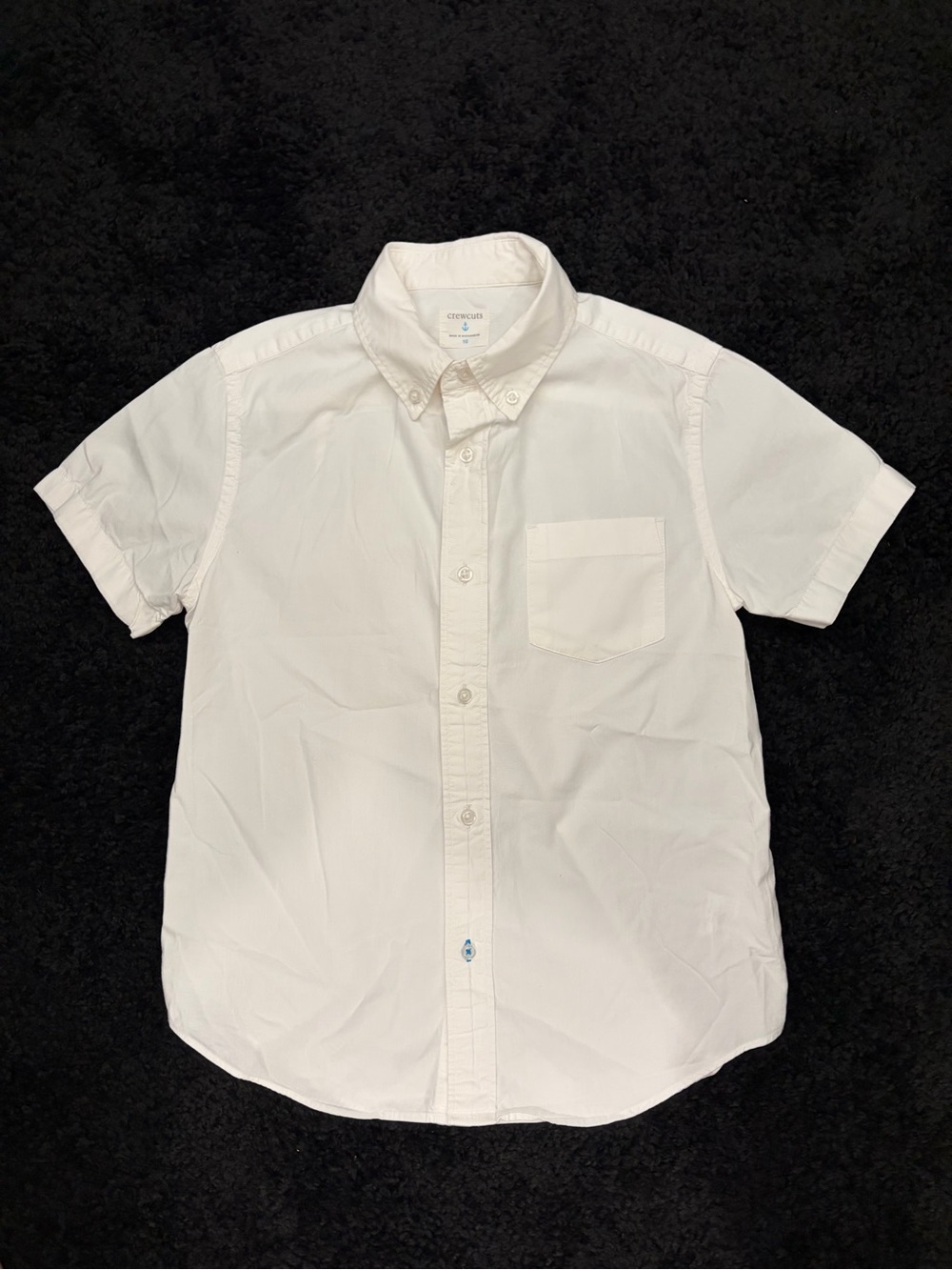 EUC Crew Cuts ss white dress shirt size 10